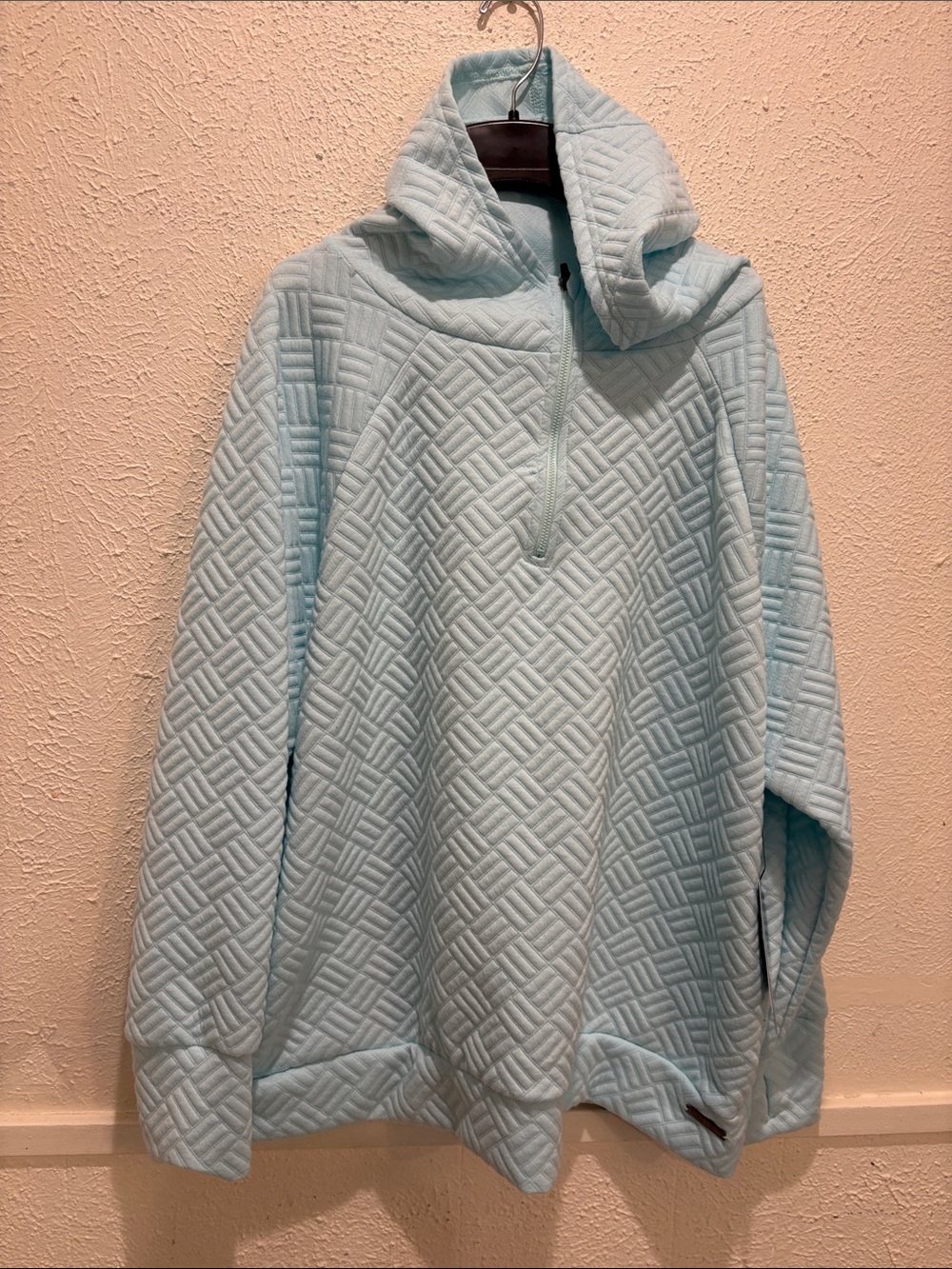 Nine West Active Light Blue Quilted Pullover Jacket
